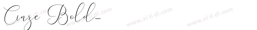 Cinze1 Bold字体转换